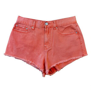 BDG Shorts Girlfriend High Rise Orange Cutoffs Size 30